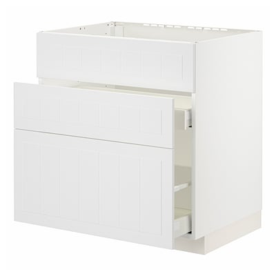 METOD / MAXIMERA Base cab f sink+3 fronts/2 drawers