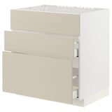 METOD / MAXIMERA Base cab f sink+3 fronts/2 drawers