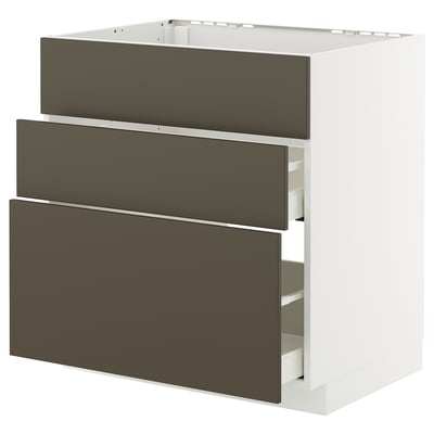 METOD / MAXIMERA Base cab f sink+3 fronts/2 drawers