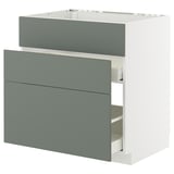 METOD / MAXIMERA Base cab f sink+3 fronts/2 drawers