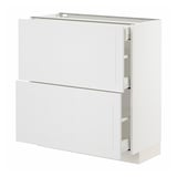 METOD / MAXIMERA Base cab with 2 fronts/3 drawers