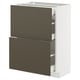 METOD / MAXIMERA Base cab with 2 fronts/3 drawers