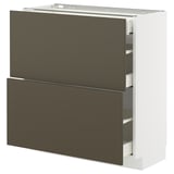 METOD / MAXIMERA Base cab with 2 fronts/3 drawers