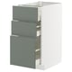 METOD / MAXIMERA Base cabinet with 3 drawers