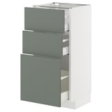 METOD / MAXIMERA Base cabinet with 3 drawers