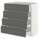 METOD / MAXIMERA Base cabinet with 4 drawers