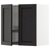METOD Wall cabinet w dish drainer/2 doors