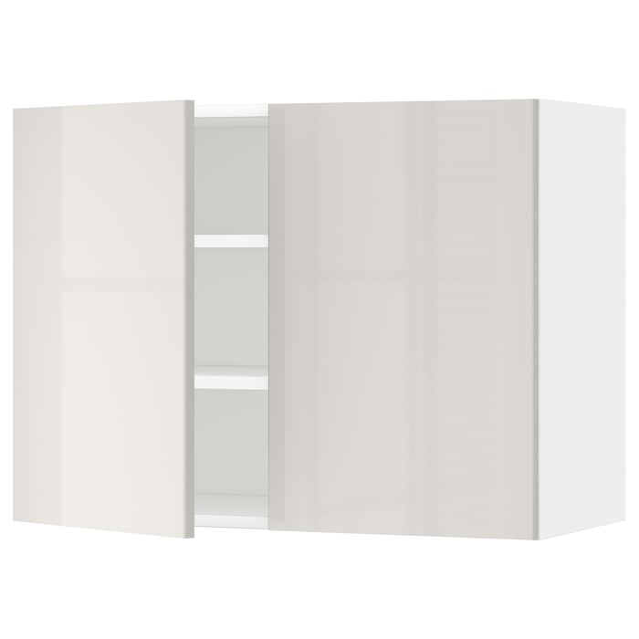 METOD wall with shelves/2 doors IKEA