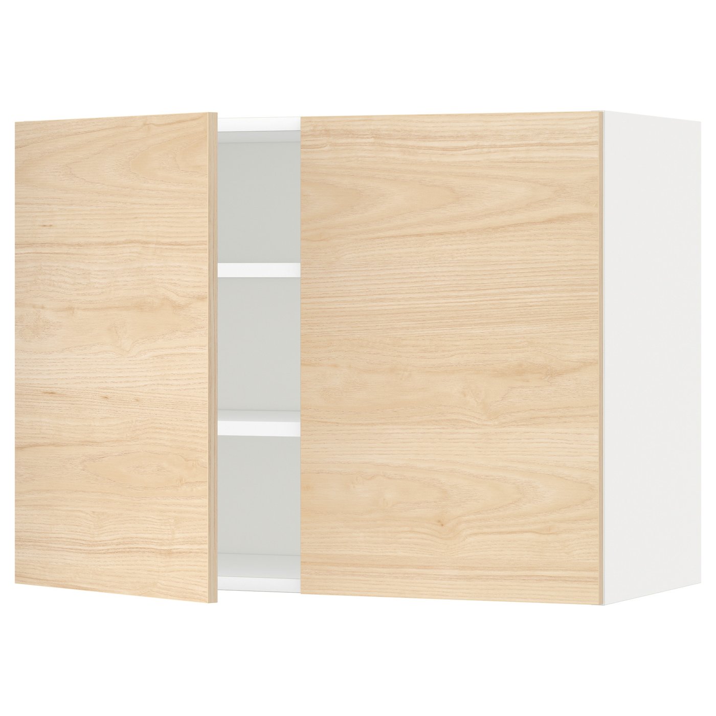 METOD wall cabinet with shelves/2 doors - IKEA