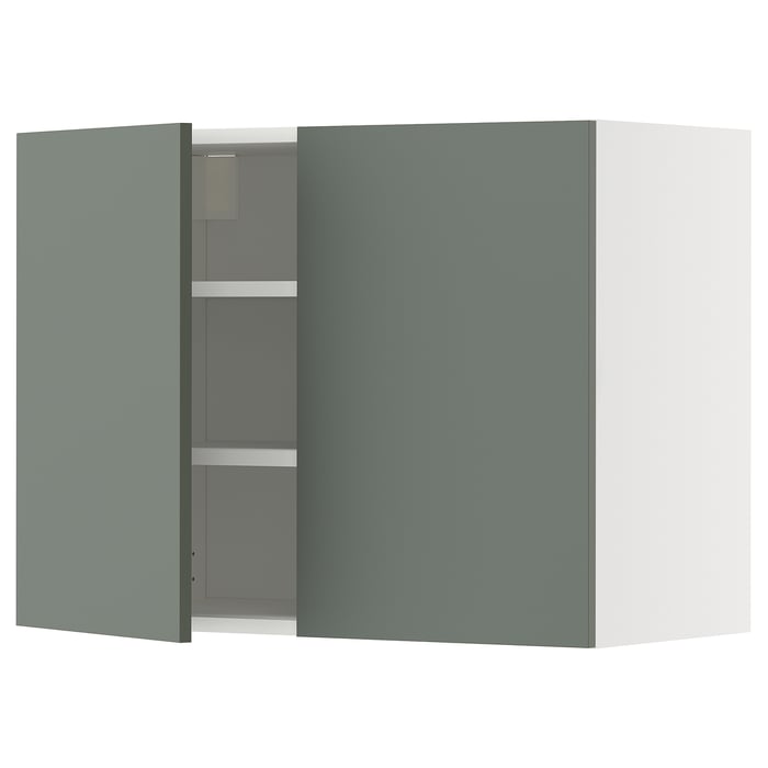 METOD wall cabinet with shelves/2 doors - IKEA