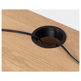 MICKE Computer work station, oak effect, 105x50 cm