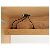 MICKE Desk, oak effect, 105x50 cm