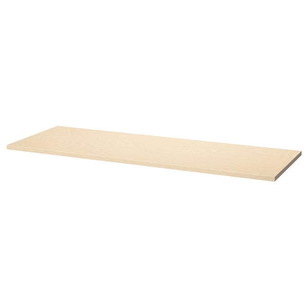MITTZON Table top, birch veneer, 140x48 cm