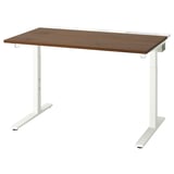 MITTZON Table top, walnut veneer, 120x68 cm