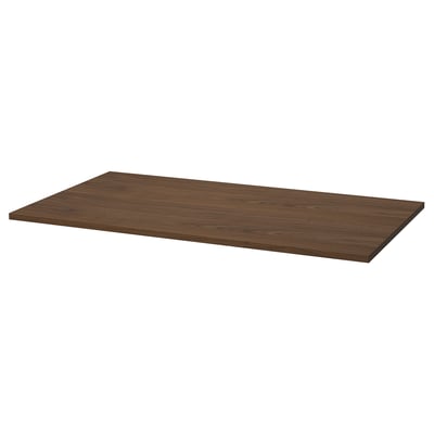 MITTZON Table top, walnut veneer, 120x68 cm
