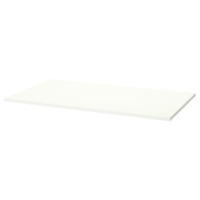 MITTZON Table top, white, 120x68 cm