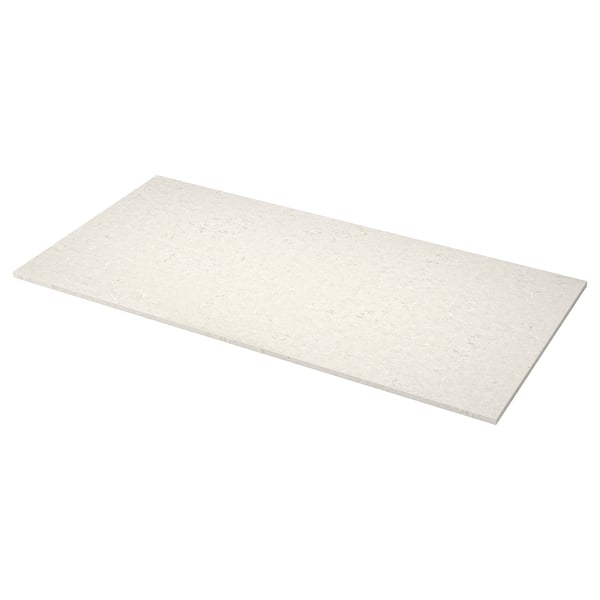 MÖCKLARP Custom countertop, matte light gray limestone effect/high pressure porcelain, 1 m²x4.0 cm