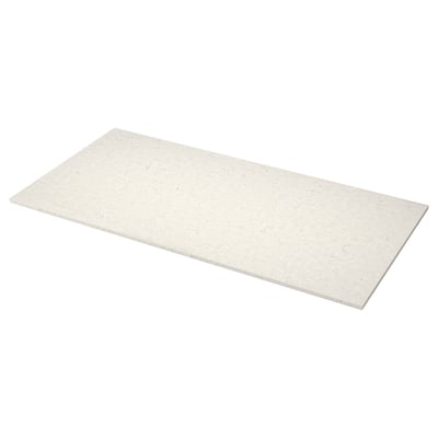 MÖCKLARP Custom countertop, matte light gray limestone effect/high pressure porcelain, 1 m²x4.0 cm
