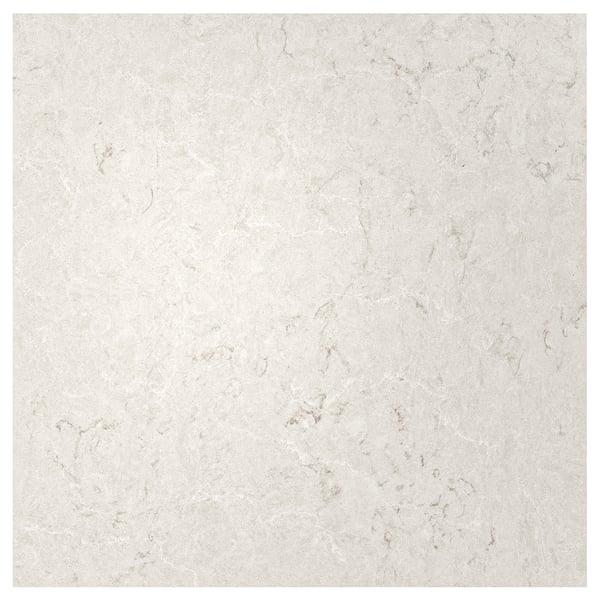 MÖCKLARP Custom countertop, matte light gray limestone effect/high pressure porcelain, 1 m²x4.0 cm
