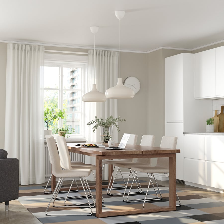 MÖRBYLÅNGA / LILLÅNÄS table and 6 chairs IKEA