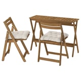 NÄMMARÖ Table and 2 folding chairs, outdoor
