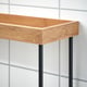 NÅLBLECKA kitchen countertop organizer, metal/bamboo, 38x13x28 cm ...