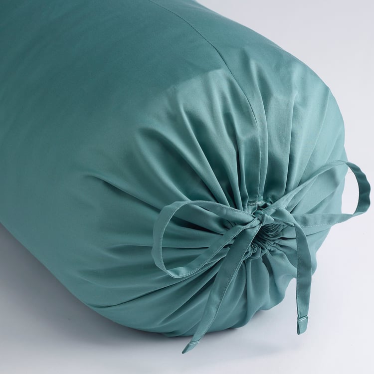 NATTJASMIN Bolster pillowcase, grayturquoise, 38x110 cm (15x43") IKEA
