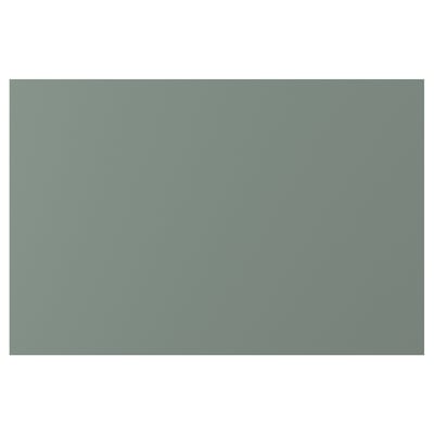 NICKEBO, a grey-green, rectangular, smooth surface panel with straight lines and a matte finish.