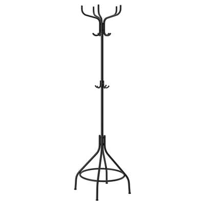 NIPÅSEN Hat and coat stand, black, 181 cm