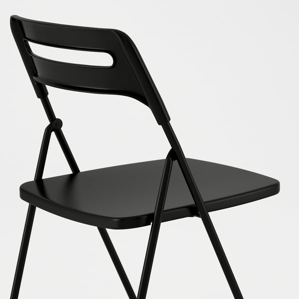 NISSE folding chair, black IKEA