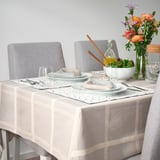 NISSÖGA Tablecloth, gray, 145x240 cm