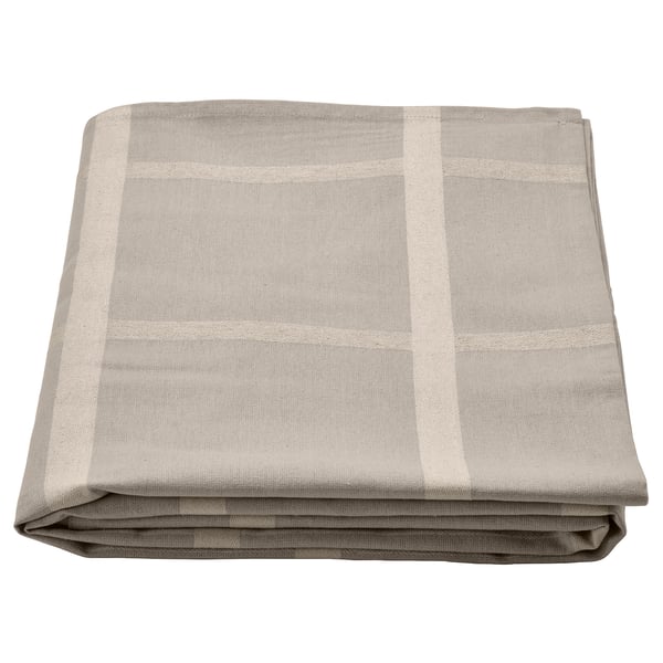 NISSÖGA Tablecloth, gray, 145x240 cm