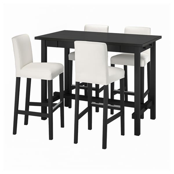 NORDVIKEN / BERGMUND Bar table and 4 bar stools