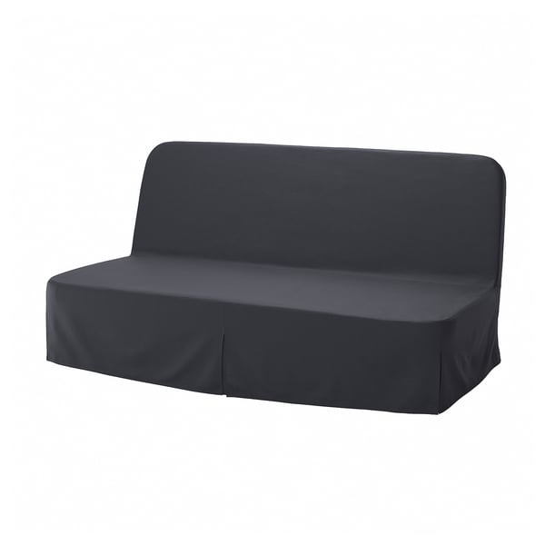NYHAMN Sleeper sofa, with foam mattress/Naggen dark gray