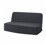 NYHAMN Sleeper sofa, with foam mattress/Naggen dark gray