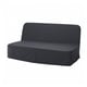 NYHAMN Sleeper sofa, with foam mattress/Naggen dark gray