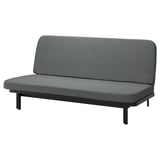NYHAMN Sleeper sofa, with foam mattress/Skartofta black/light grey