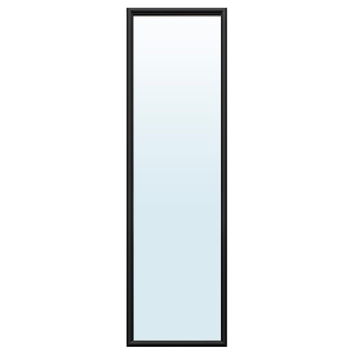 NYPONBUSKE Mirror, black, 40x135 cm