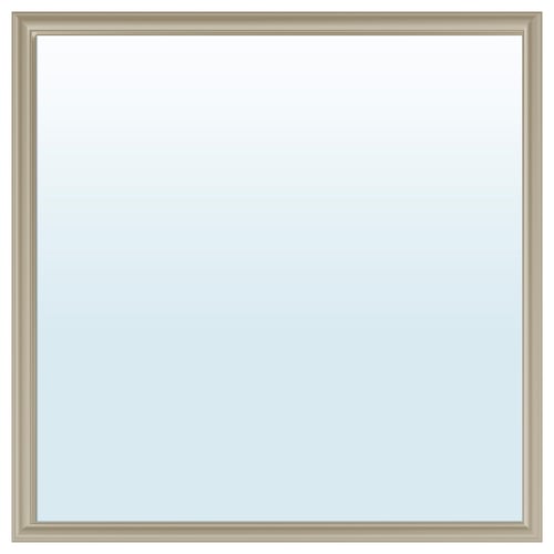 NYPONBUSKE Mirror, gray-beige, 65x65 cm