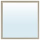 NYPONBUSKE Mirror, gray-beige, 65x65 cm