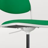 ÖRFJÄLL Swivel chair, white/Vissle green
