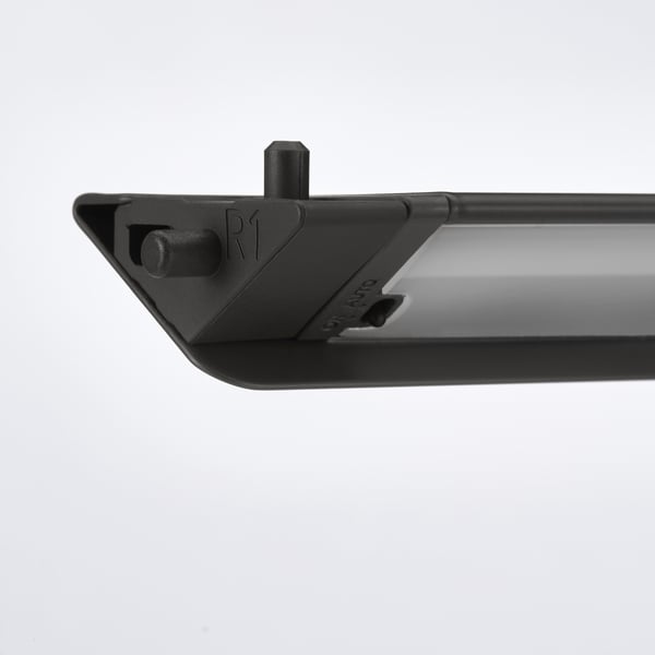 ÖVERSIDAN LED wardrobe lighting strp w sensor, dimmable dark gray, 46 cm