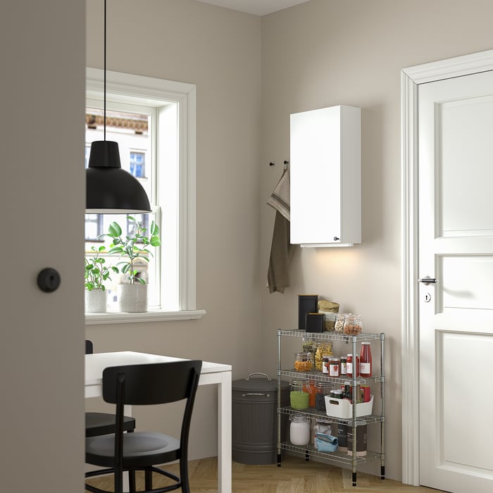 OMAR 2 section shelving unit, 60x25x77 cm (235/8x97/8x303/8") IKEA