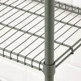 OMAR Shelf unit, gray-green, 92x36x94 cm