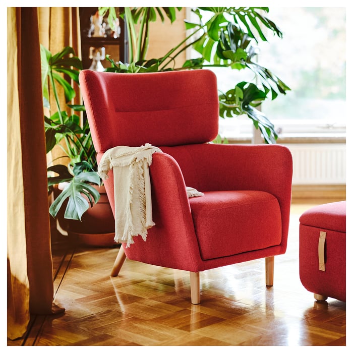 OSKARSHAMN Wing chair, Tonerud red IKEA