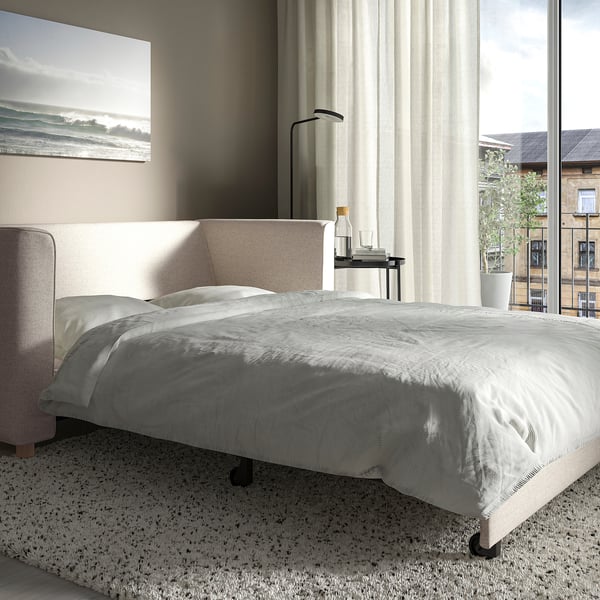 PÄRUP Sleeper sofa, Gunnared beige