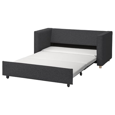 PÄRUP Sleeper sofa, Gunnared dark gray