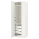 Option: PAX / FORSAND Wardrobe combination, white/white, 75x60x236 cm