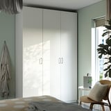 PAX / FORSAND Wardrobe combination, white/white, 150x60x236 cm