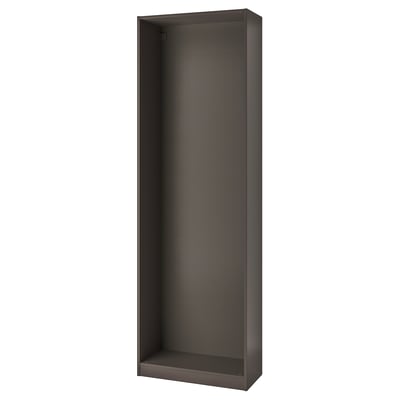 PAX Wardrobe frame, dark gray, 75x35x236 cm